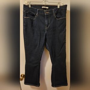 Levi’s Curvy Bootcut Jeans Dark Wash Mid Rise Women's Size 33x30 Fits 33x27